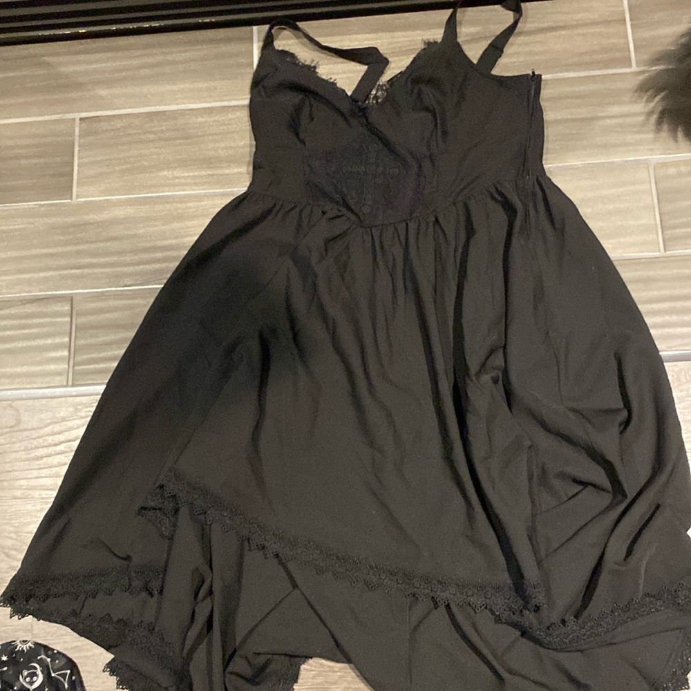 High low goth corset style dress